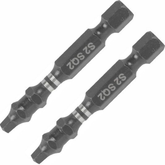 Impact Square Sq No.2 X 50mm Pwr Bit 2pc