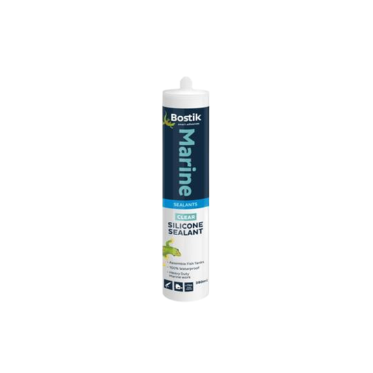 BOSTIK SILICONE MARINE 280ML CLEAR