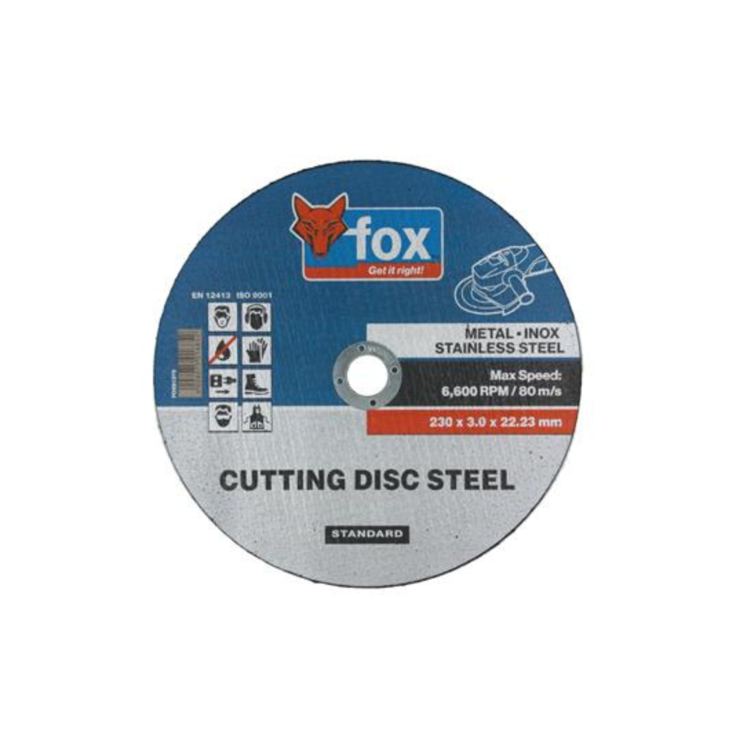 FOX CUTTING DISC STEEL 230x3.0mm 5pcs