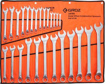 GROZ SPANNER COMBINTION SET 6-32MM 26 PIECES