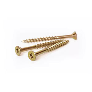 50pc Pack 4x40mm SQ Chip board Screw Y/P