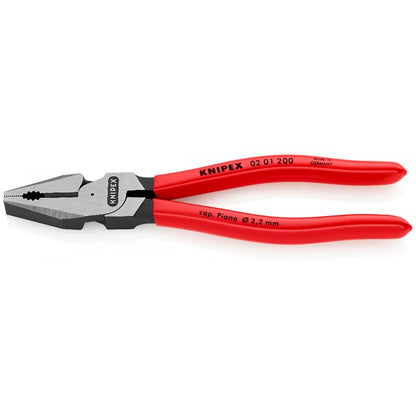 KNIPEX PLIER COMB HI-LEVERAGE 200MM PVC
