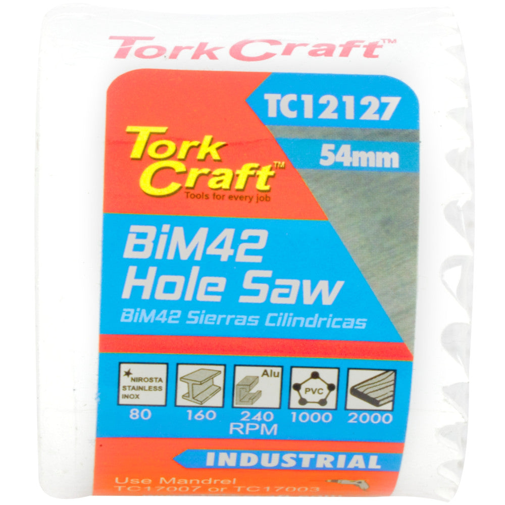 54mm Bim42 Bi Metal Hole Saw