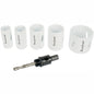 Hole Saw Set 6pce Bi-metal (22/25/32/35/51mm & 3/8 Hex Mandrel)