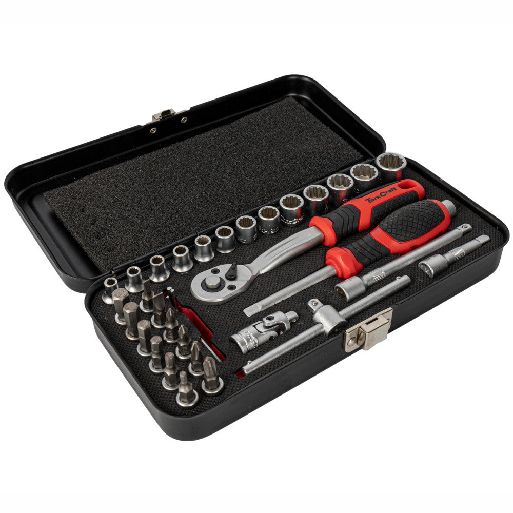 TorkCraft - Socket & Ratchet Set 34 Piece
