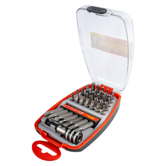 Tork Craft 39-Piece Screwdriver Bit Set with Quick-Release Magnetic Holder