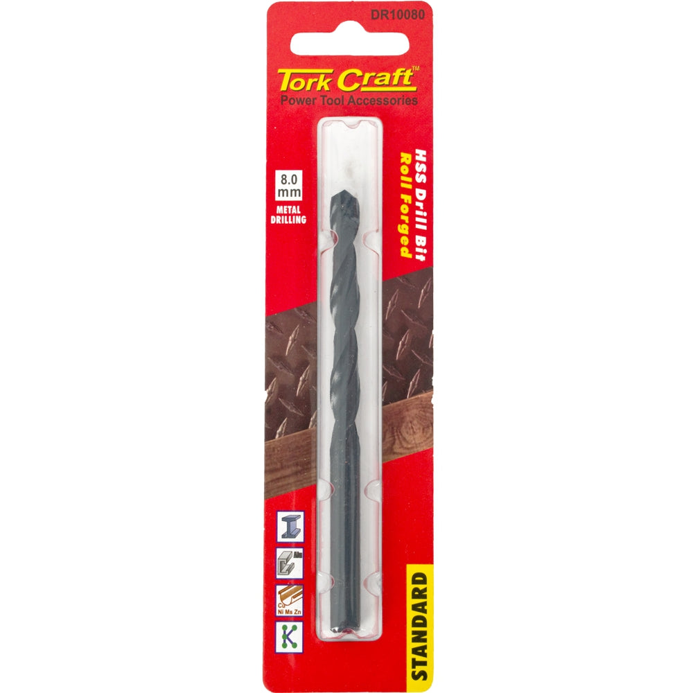 Drill Bit Hss Standard 8.0mm