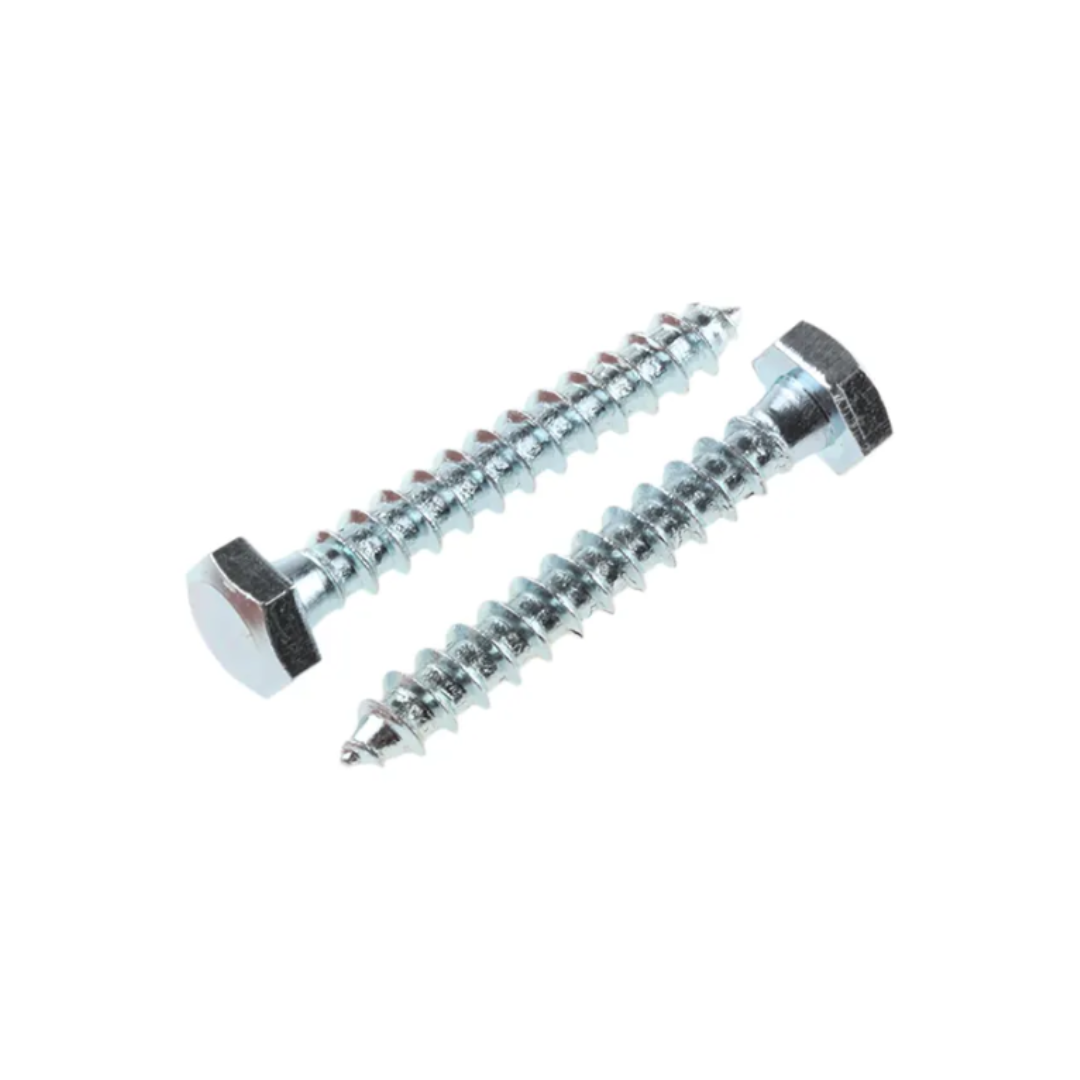 M8x100 Coach Screw Z/P 10pcs